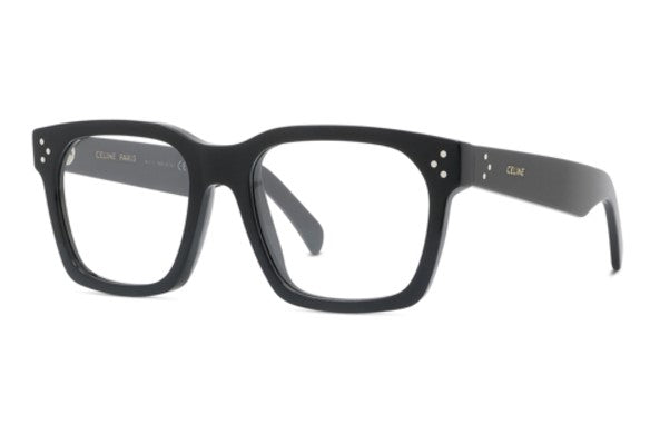 Celine 3 DOTS CL50103I 001 Shiny Black Square Men's Eyeglasses