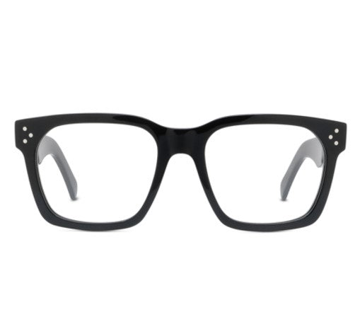 Celine 3 DOTS CL50103I 001 Shiny Black Square Men's Eyeglasses