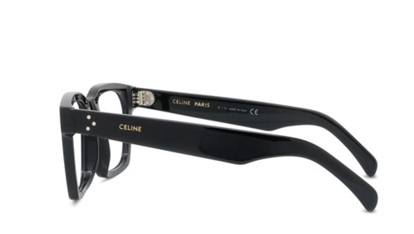 Celine 3 DOTS CL50103I 001 Shiny Black Square Men's Eyeglasses