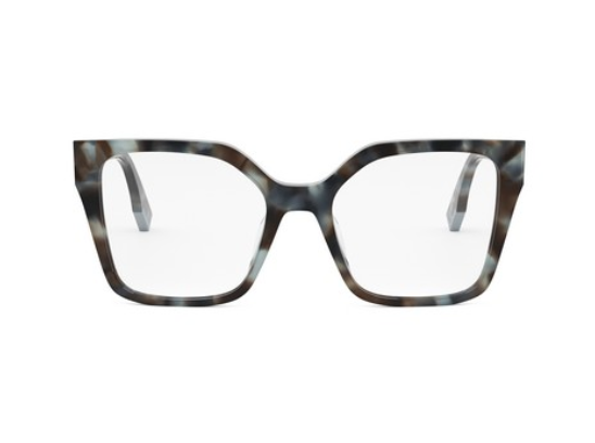 FENDI WAY FE50002I 056 Shiny Havana Cat Eye Women's Eyeglasses.