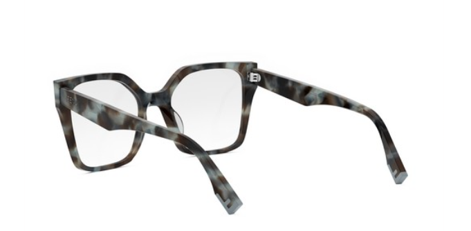 FENDI WAY FE50002I 056 Shiny Havana Cat Eye Women's Eyeglasses.