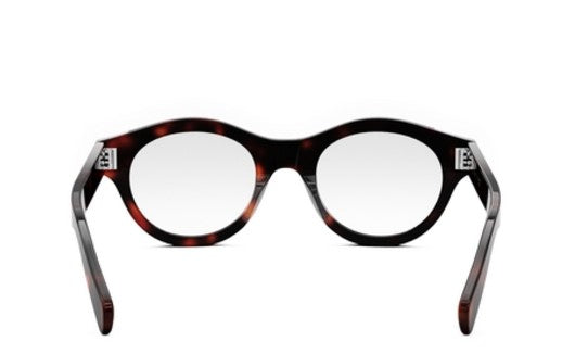 Celine 3 DOTS CL50138I 052 Shiny Dark Havana Round Men's Eyeglasses