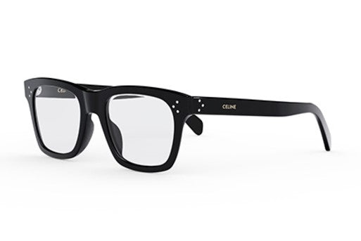 Celine 3 DOTS HD CL50119I 001 Shiny Black Square Men's Eyeglasses