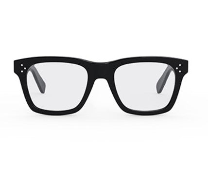 Celine 3 DOTS HD CL50119I 001 Shiny Black Square Men's Eyeglasses