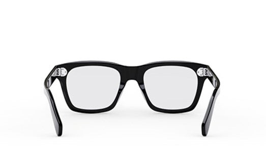 Celine 3 DOTS HD CL50119I 001 Shiny Black Square Men's Eyeglasses