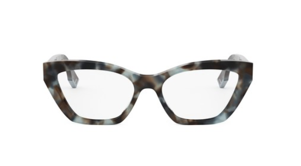 FENDI WAY FE50067I 056 Shiny Havana Cat Eye Women's Eyeglasses.