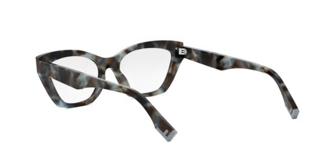 FENDI WAY FE50067I 056 Shiny Havana Cat Eye Women's Eyeglasses.