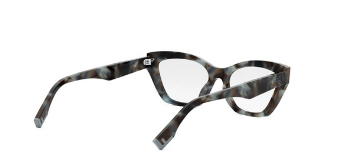 FENDI WAY FE50067I 056 Shiny Havana Cat Eye Women's Eyeglasses.