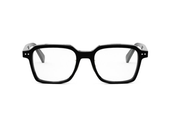 Celine THIN CL50139F 001 Shiny Black Geometric Men's Eyeglasses