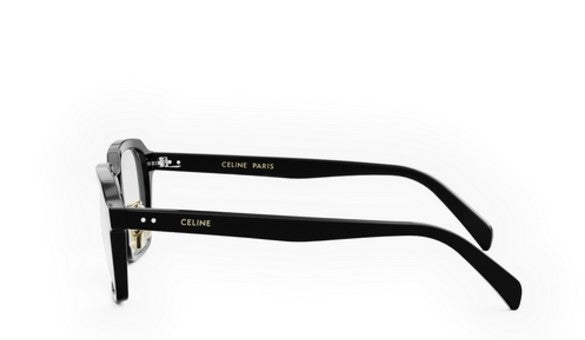 Celine THIN CL50139F 001 Shiny Black Geometric Men's Eyeglasses