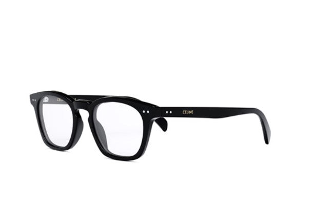 Celine THIN CL50129I 001 Shiny Black Square Men's Eyeglasses