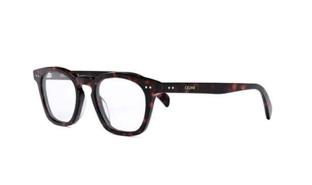 Celine THIN CL50129I 052 Shiny Dark Havana Square Men's Eyeglasses