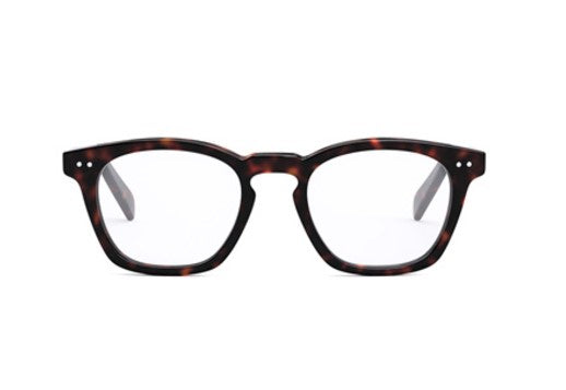 Celine THIN CL50129I 052 Shiny Dark Havana Square Men's Eyeglasses