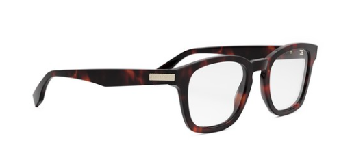 Fendi Fendi Essential FE50097I 055 Shiny Coloured Havana Round Men's Eyeglasses.