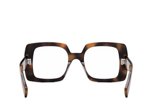 Celine TRIOMPHE CL50121I 053 Shiny Medium Havana Oversized Square Women's Eyeglasses