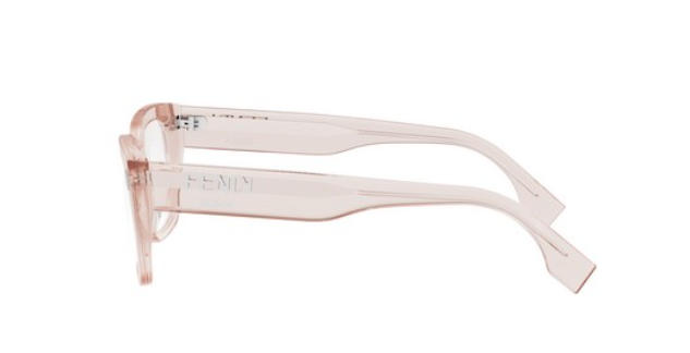 FENDI ROMA FE50094I 072 Shiny Light Pink Square Women's Eyeglasses.