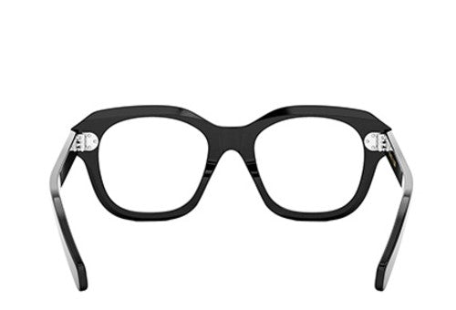 Celine 3 DOTS HD CL50124I 001 Shiny Black 52mm Butterfly Women's Eyeglasses