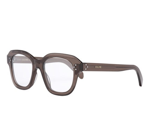 Celine 3 DOTS HD CL50124I 050 Dark brown 50mm Butterfly Women's Eyeglasses