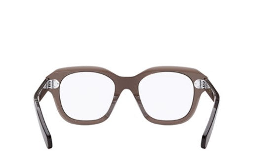 Celine 3 DOTS HD CL50124I 050 Dark brown 50mm Butterfly Women's Eyeglasses