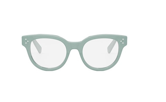 Celine 3 DOTS CL50109I 095 Light Green 51mm Round Women's Eyeglasses