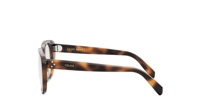 Celine 3 DOTS CL50136I 053 Shiny Classic Havana Butterfly Women's Eyeglasses