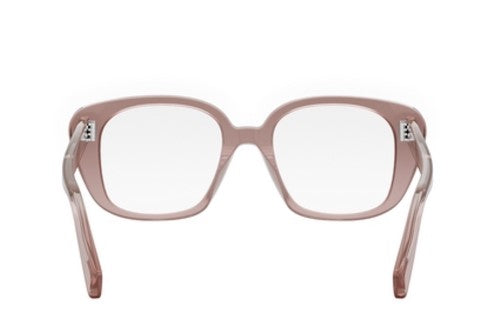 Celine 3 DOTS CL50136I 074 Shiny Transparent Rose Caramel Butterfly Women's Eyeglasses