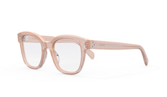 Celine 3 DOTS CL50086I 072 Shiny Light Pink Geometric Women's Eyeglasses