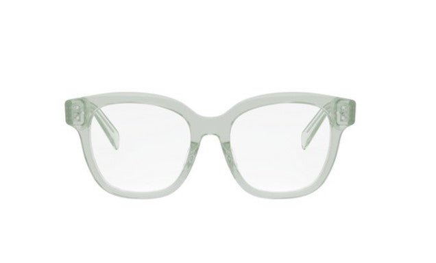 Celine 3 DOTS CL50086I 093 Shiny Lime Transparent Geometric 51mm Women's Eyeglasses