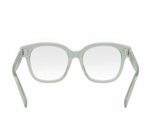 Celine 3 DOTS CL50086I 093 Shiny Lime Transparent Geometric 51mm Women's Eyeglasses