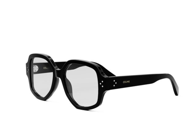 Celine 3 DOTS CL50135I 001 Shiny Black Geometric Women's Eyeglasses