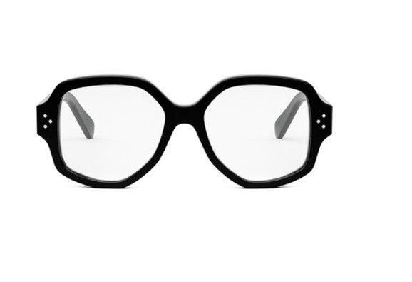 Celine 3 DOTS CL50135I 001 Shiny Black Geometric Women's Eyeglasses