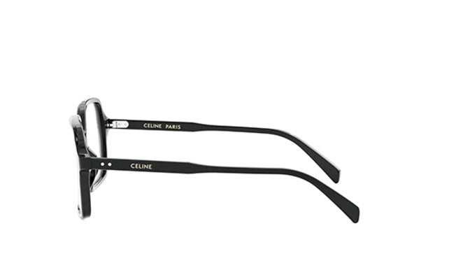 CELINE THIN CL50126I 001 Shiny Black Geometric Women's Eyeglasses