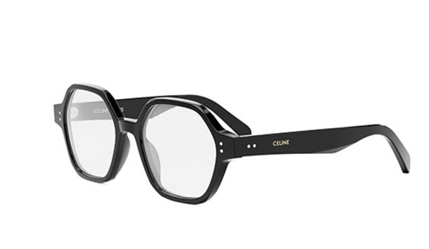 CELINE THIN CL50142I 001 Shiny Black Geometric Women's Eyeglasses