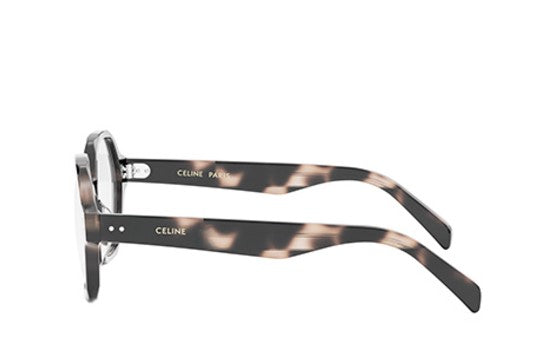 CELINE THIN CL50142I 055 Shiny Coloured Havana Geometric Women's Eyeglasses