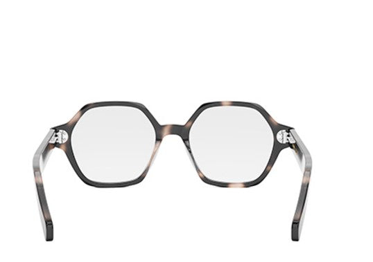 CELINE THIN CL50142I 055 Shiny Coloured Havana Geometric Women's Eyeglasses