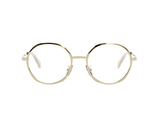 CELINE METAL CL50133U 030 Shiny Gold Geometric Women's Eyeglasses