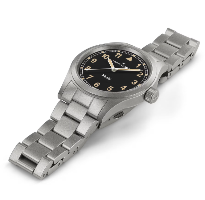 Hamilton Khaki Field Quartz Black Dial 38mm Men's Watch H69401131