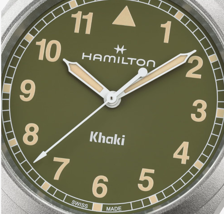Hamilton Khaki Field Quartz Green Dial 38mm Men's Watch H69401160