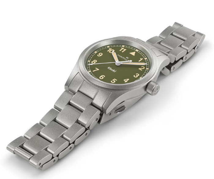Hamilton Khaki Field Quartz Green Dial 33mm Men's Watch H69301160