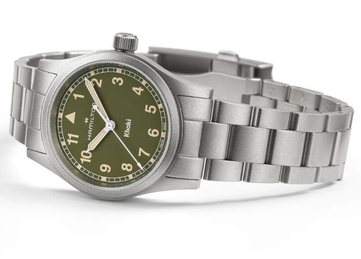 Hamilton Khaki Field Quartz Green Dial 33mm Men's Watch H69301160