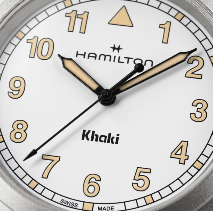Hamilton Khaki Field Quartz White Dial 38mm Men's Watch H69401110