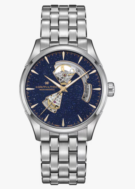 Hamilton Jazzmaster Open Heart Lady Auto Automatic 42mm Blue Dial Watch H32705140