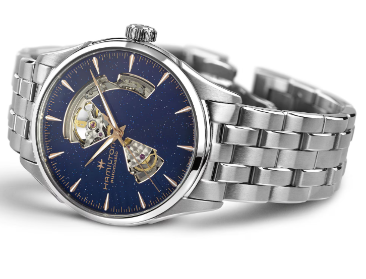 Hamilton Jazzmaster Open Heart Lady Auto Automatic 42mm Blue Dial Watch H32705140