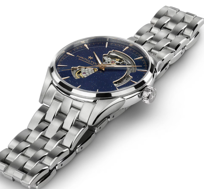 Hamilton Jazzmaster Open Heart Lady Auto Automatic 42mm Blue Dial Watch H32705140