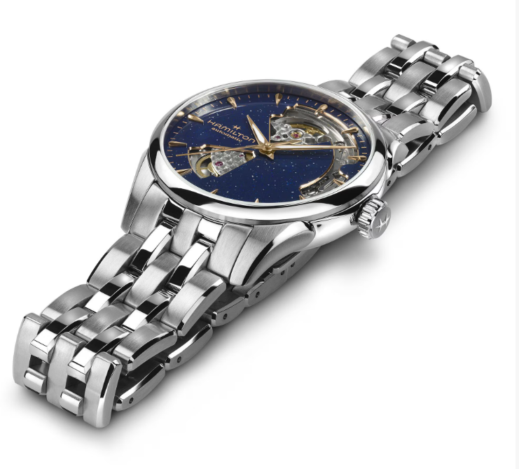 Hamilton Jazzmaster Open Heart Lady Auto Automatic 36mm Blue Dial Watch H32215142