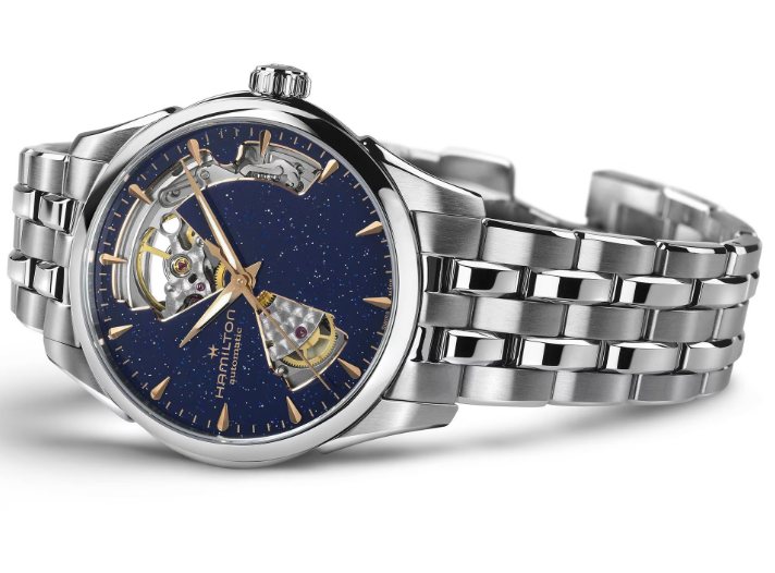 Hamilton Jazzmaster Open Heart Lady Auto Automatic 36mm Blue Dial Watch H32215142