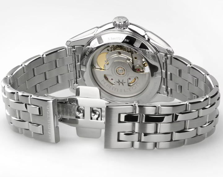 Hamilton Jazzmaster Open Heart Lady Auto Automatic 36mm Blue Dial Watch H32215142