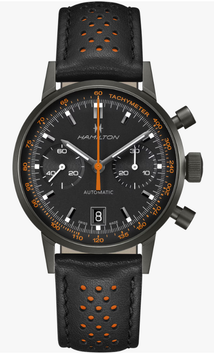 Hamilton American Classic Intra-matic Auto Chrono Black Dial 40mm Men's Watch H38446732