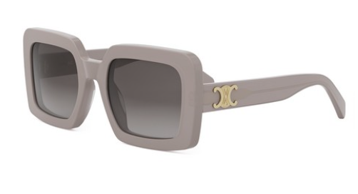 Celine Triomphe CL40304U 45F Shiny Brown with Brown Gradient Square Women's Sunglasses