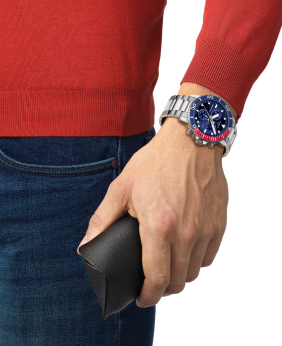 Tissot Seastar 1000 Quartz Chrono Gradient Blue Dial Men Watch T1204171104103